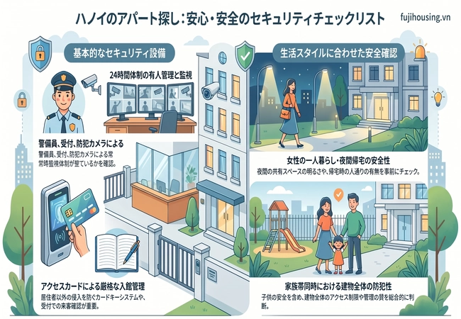 ハノイ賃貸アパートのセキュリティ・安全性チェックリスト|日本人向け安心して暮らす住まい選び
